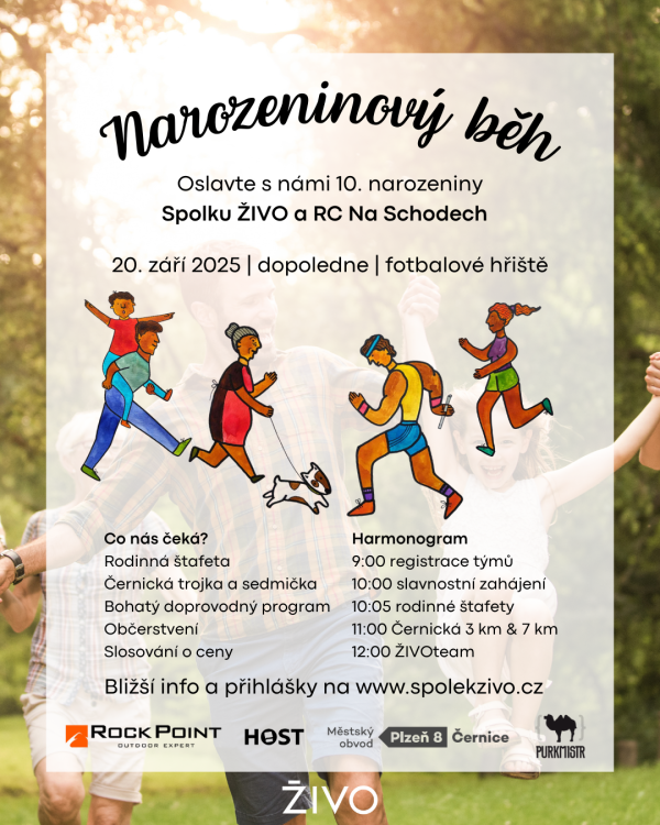 Letak_Narozeninovy_beh_Spolek_ZIVO_2025