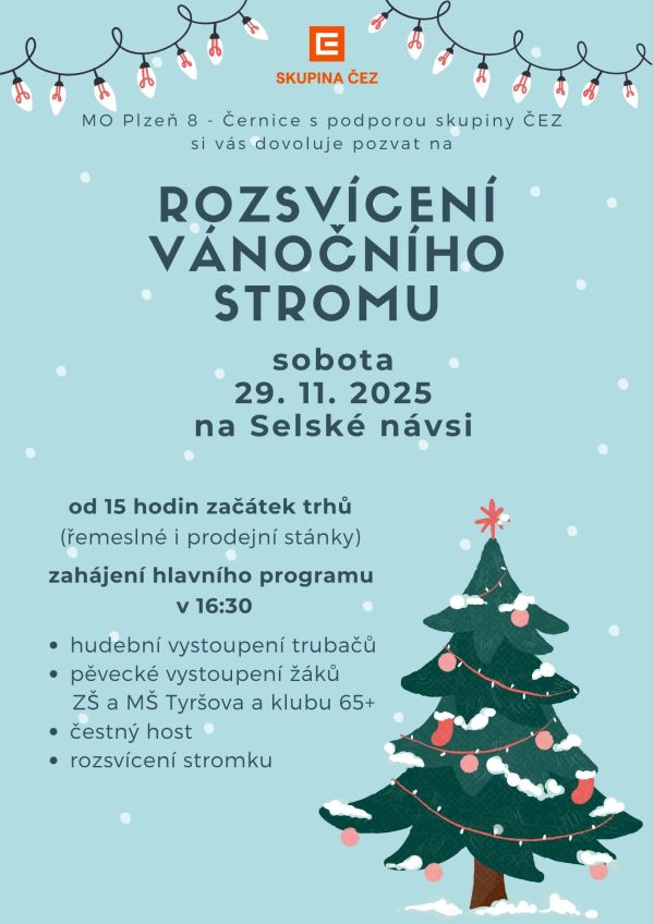 Rozsvícení vánočního stromu